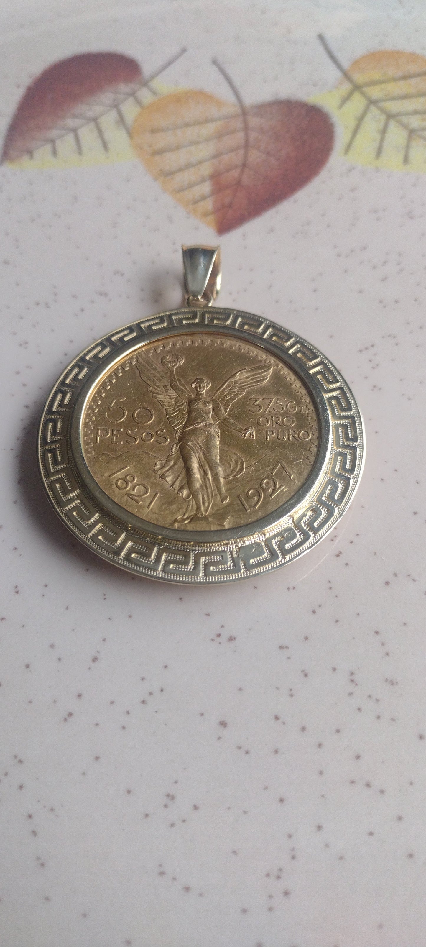 Centenario 22k Original 1927 *Bad Condition + Aztec Style 14k Bezel