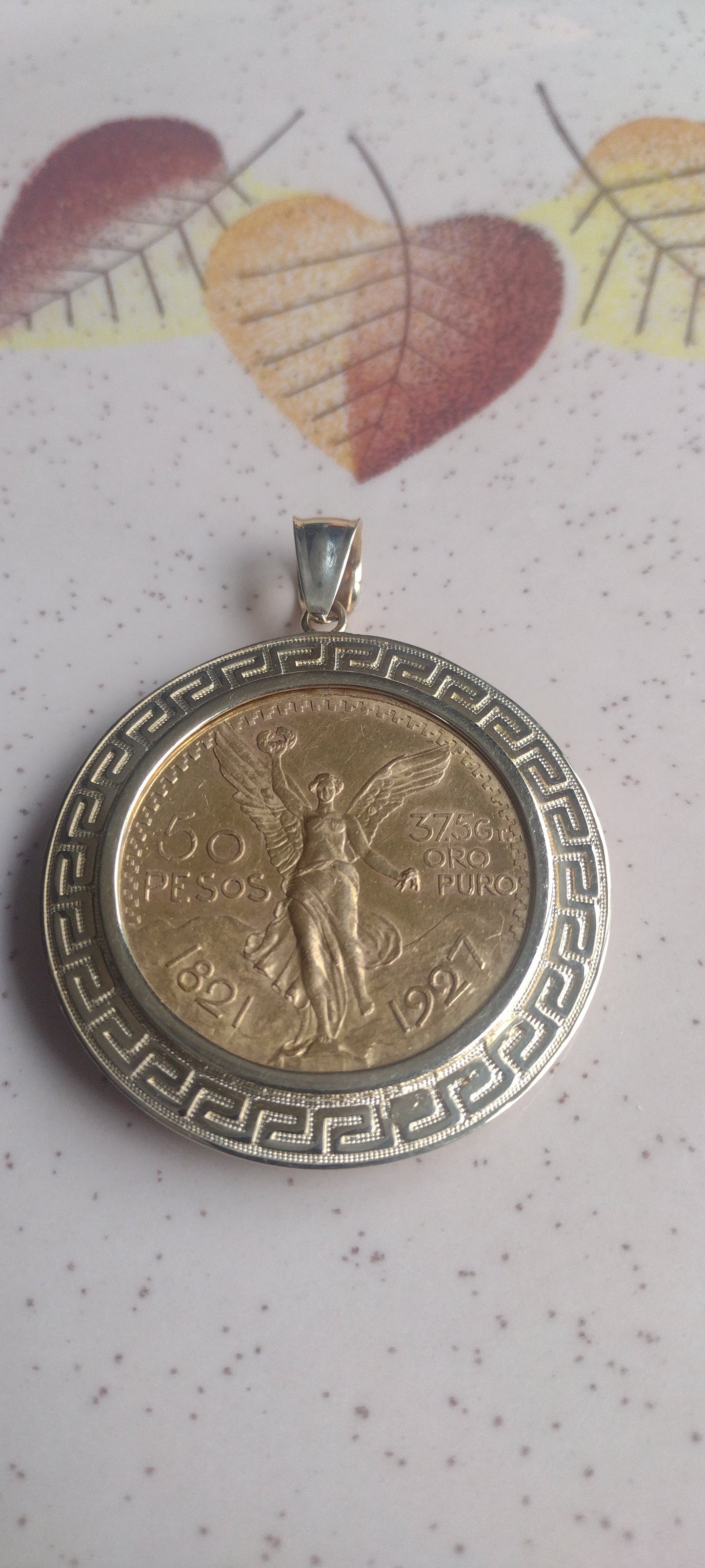 Centenario 22k Original 1927 *Bad Condition + Aztec Style 14k Bezel